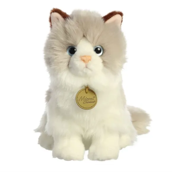 Realistic Stuffed Ragdoll Cat 9 Inch Miyoni Plush by Aurora