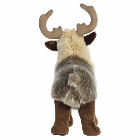 Realistic Stuffed Reindeer 14 Inch Miyoni Plush by Aurora