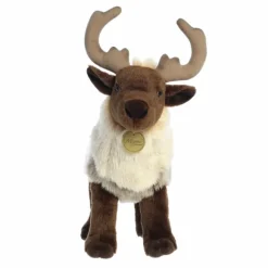 Realistic Stuffed Reindeer 14 Inch Miyoni Plush by Aurora