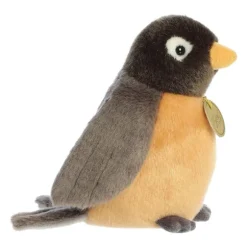 Realistic Stuffed Robin 6.5 Inch Miyoni Plush by Aurora