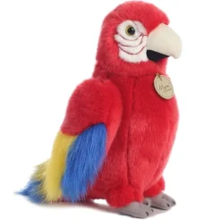 Realistic Stuffed Scarlet Macaw 11 Inch Plush Animal by Aurora