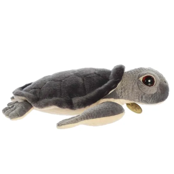 Realistic Stuffed Sea Turtle Hatchling 11 Inch Miyoni Plush by Aurora