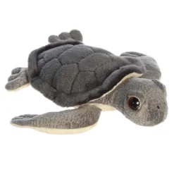 Realistic Stuffed Sea Turtle Hatchling 11 Inch Miyoni Plush by Aurora