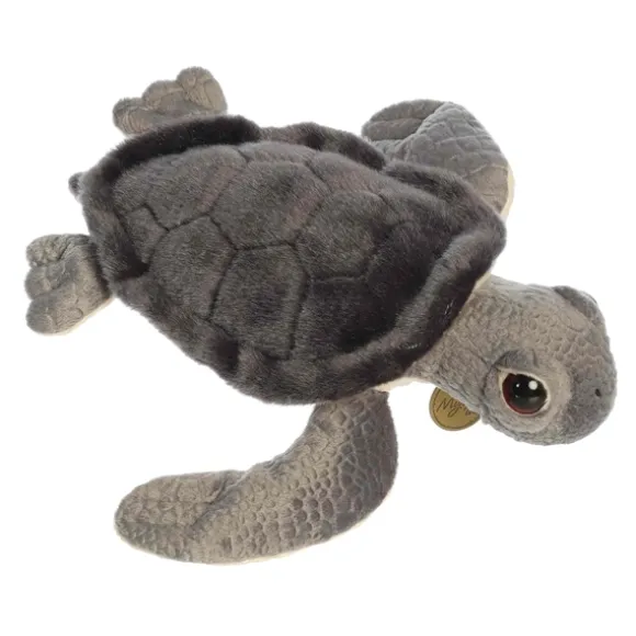 Realistic Stuffed Sea Turtle Hatchling 11 Inch Miyoni Plush by Aurora