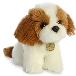 Realistic Stuffed Shih Tzu Puppy 9 Inch Miyoni Plush by Aurora