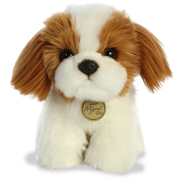 Realistic Stuffed Shih Tzu Puppy 9 Inch Miyoni Plush by Aurora