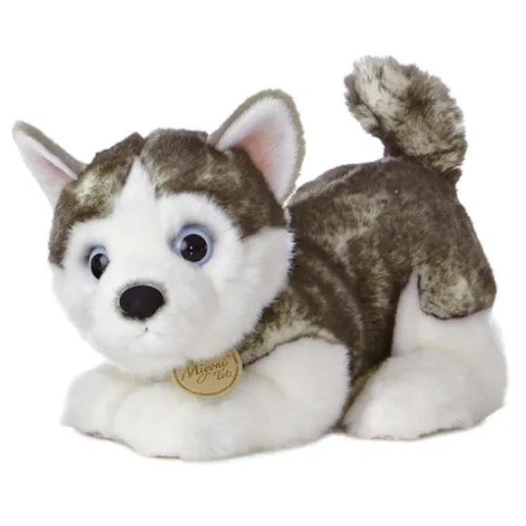 Realistic Stuffed Siberian Husky Puppy 10 Inch Plush Dog by Aurora