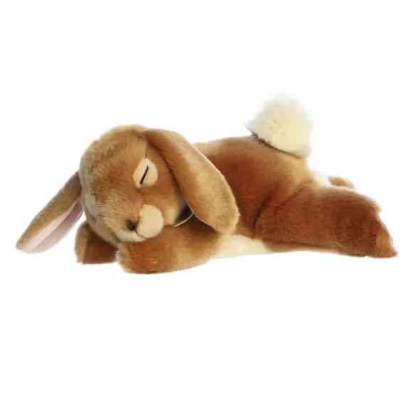 Realistic Stuffed Sleepy Cottontail Bunny 12 Inch Miyoni by Aurora