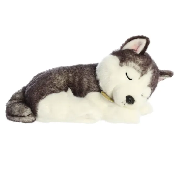 Realistic Stuffed Sleepy Husky Pup Miyoni Plush by Aurora
