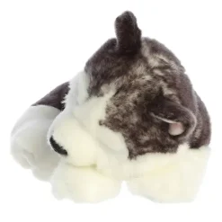 Realistic Stuffed Sleepy Husky Pup Miyoni Plush by Aurora