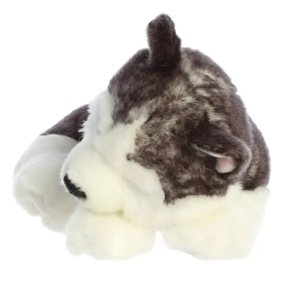 Realistic Stuffed Sleepy Husky Pup Miyoni Plush by Aurora
