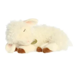 Realistic Stuffed Sleepy Lamb 10 Inch Miyoni by Aurora