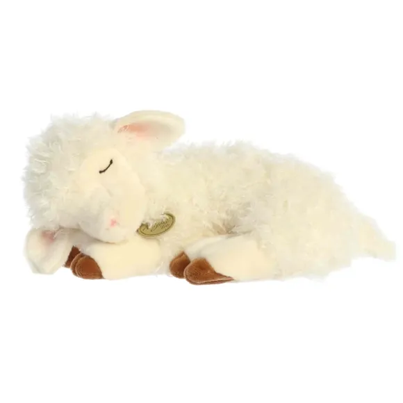 Realistic Stuffed Sleepy Lamb 10 Inch Miyoni by Aurora