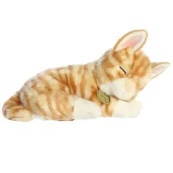 Realistic Stuffed Sleepy Orange Tabby Kitten Miyoni Plush by Aurora