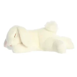 Realistic Stuffed Sleepy White Bunny 12 Inch Miyoni by Aurora