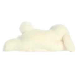 Realistic Stuffed Sleepy White Bunny 12 Inch Miyoni by Aurora
