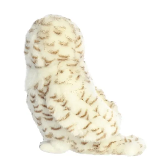 Realistic Stuffed Snowy Owl 15 Inch Miyoni Plush by Aurora