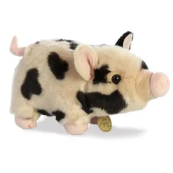 Realistic Stuffed Spotted Potbellied Pig 10 Inch Miyoni Plush by Aurora