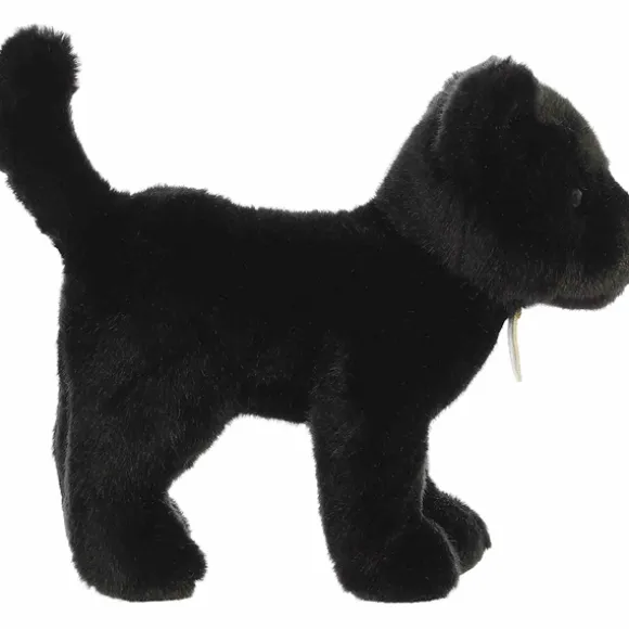 Realistic Stuffed Standing Black Panther Miyoni Wild Cat Plush by Aurora