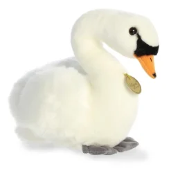 Realistic Stuffed Swan 11 Inch Miyoni Plush by Aurora