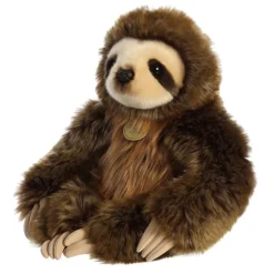 Realistic Stuffed Three-Toed Sloth 14.5 Inch Miyoni Plush by Aurora