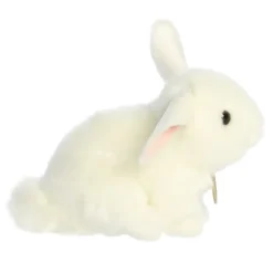 Realistic Stuffed White Rabbit Playful Ears Miyoni Plush by Aurora