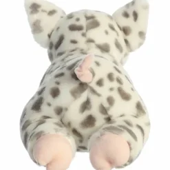 Realistic Stuffed White Spotted Piglet 17 Inch Miyoni Plush by Aurora