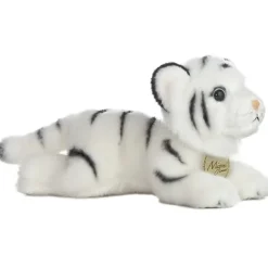 Realistic Stuffed White Tiger 8 Inch Plush Wild Cat by Aurora