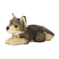 Realistic Stuffed Wolf 11 Inch Plush Animal by Aurora