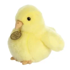 Realistic Stuffed Yellow Chick 6 Inch Miyoni Plush by Aurora