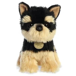 Realistic Stuffed Yorkie Pup 9 Inch Miyoni Plush by Aurora