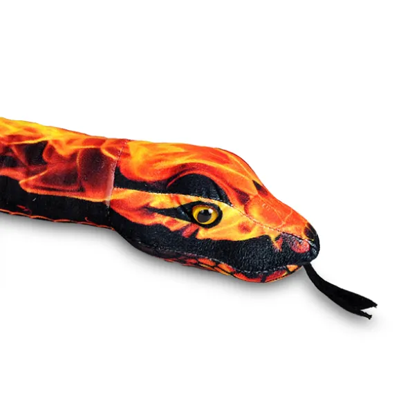 Red Flame Print 54 Inch Plush Snake by Wild Republic