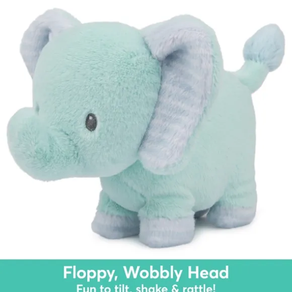 Safari Friends Baby Safe Plush Elephant Rattle by Gund