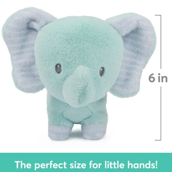 Safari Friends Baby Safe Plush Elephant Rattle by Gund