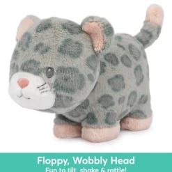 Safari Friends Baby Safe Plush Leopard Rattle by Gund