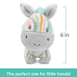 Safari Friends Baby Safe Plush Zebra Rattle by Gund