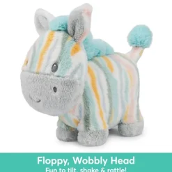 Safari Friends Baby Safe Plush Zebra Rattle by Gund