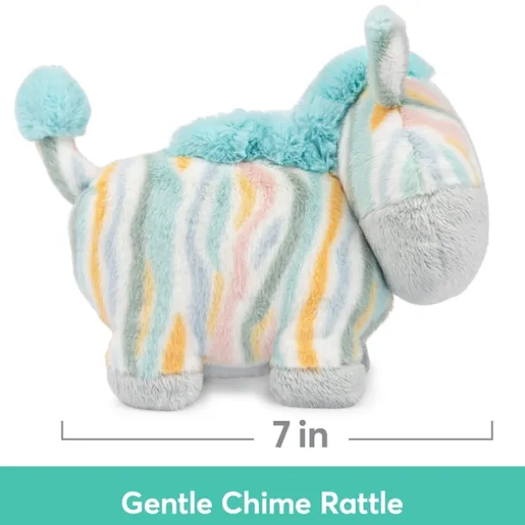 Safari Friends Baby Safe Plush Zebra Rattle by Gund