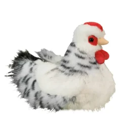 Salty the Plush Black and White Hen by Douglas