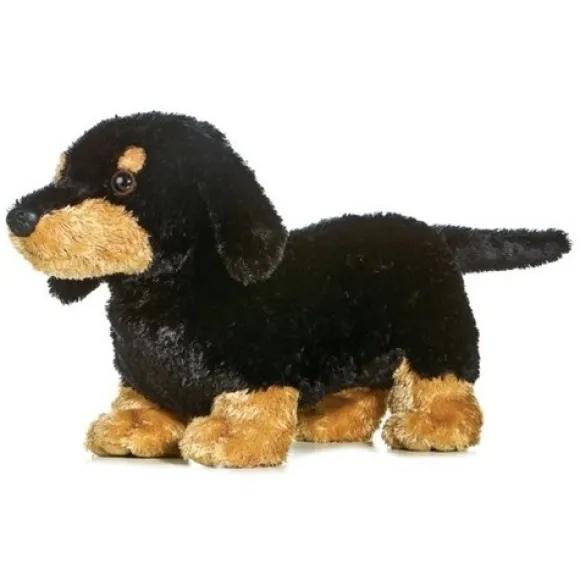 Sausage Too the Plush Black Dachshund by Aurora