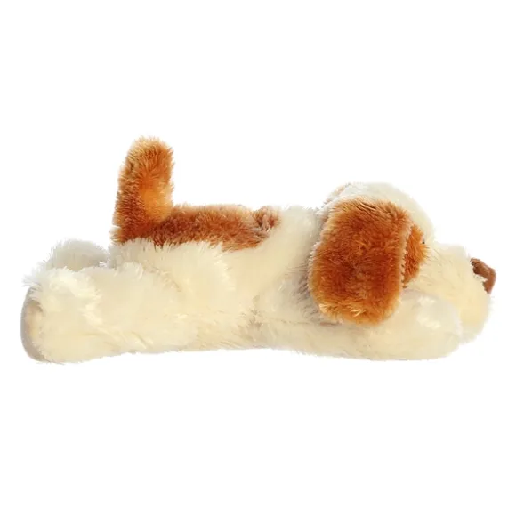 Scruff the Brown and Tan Stuffed Dog Mini Flopsie by Aurora