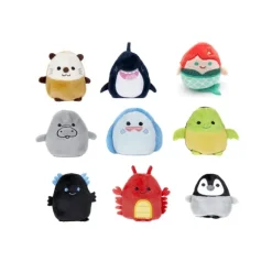 Sealife Cutie Beans Plush Mystery Pack with Clip-On Case by Fiesta
