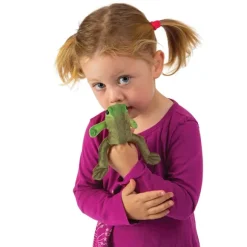 Sitting Frog Finger Puppet by Folkmanis Puppets