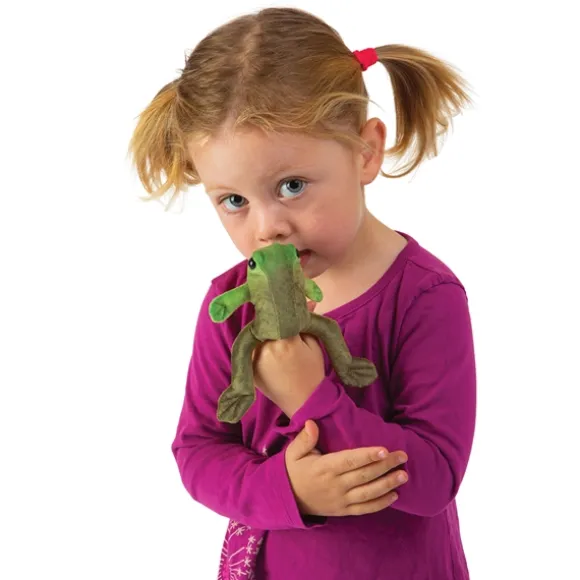 Sitting Frog Finger Puppet by Folkmanis Puppets
