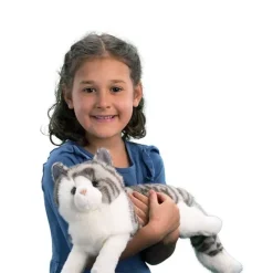 Smokey the Stuffed Gray Tabby Cat by Douglas