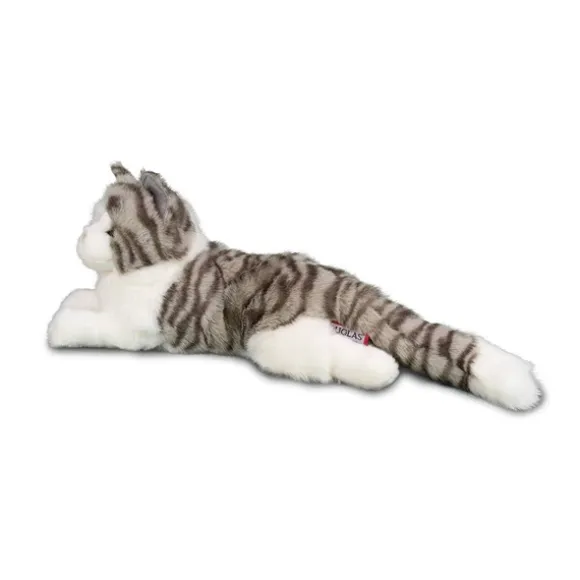 Smokey the Stuffed Gray Tabby Cat by Douglas