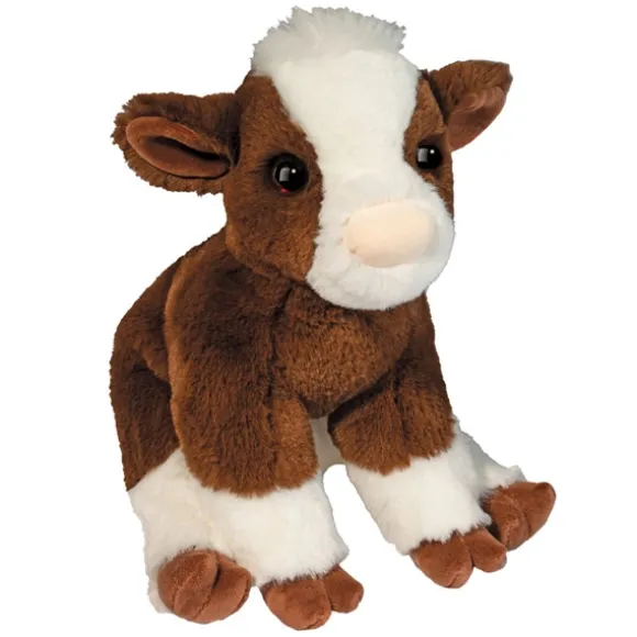 Soft Bessie the 9 Inch Plush Brown Cow by Douglas
