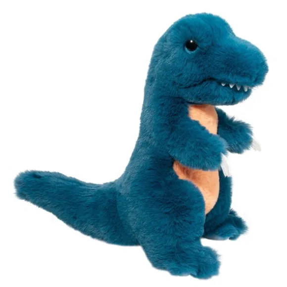 Soft Kennie the 10 Inch Plush Blue T-Rex Dinosaur by Douglas