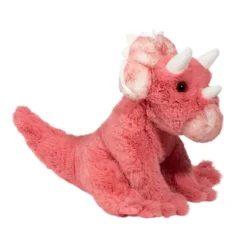 Soft Tracie the 10 Inch Plush Pink Triceratops Dino by Douglas
