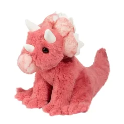 Soft Tracie the 10 Inch Plush Pink Triceratops Dino by Douglas